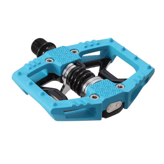 Load image into Gallery viewer, Crank Brothers Double Shot 2 hybrid pedals, blue/black