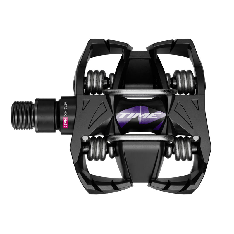 Load image into Gallery viewer, Time Sport MX 6 ATAC Pedals, Black/Purple
