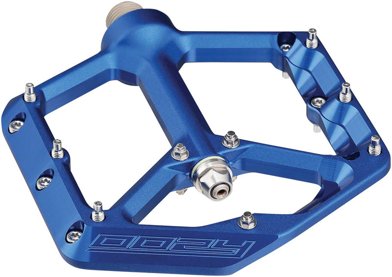 Load image into Gallery viewer, Spank Oozy Pedals - Platform, Aluminum, 9/16", Blue
