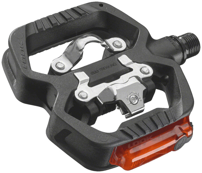 Load image into Gallery viewer, LOOK GEO TREKKING VISION Pedals - Single Side Clipless with Platform, Chromoly, 9/16", Black