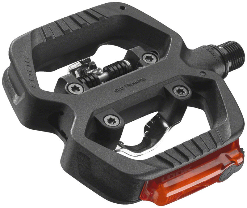 Load image into Gallery viewer, LOOK GEO TREKKING VISION Pedals - Single Side Clipless with Platform, Chromoly, 9/16", Black