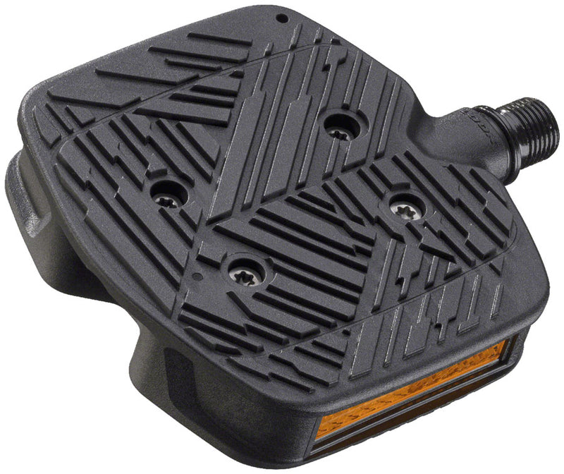 Load image into Gallery viewer, LOOK GEO TREKKING GRIP Pedals - Single Side Clipless with Platform, Chromoly, 9/16", Black