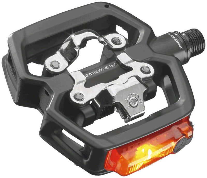 Load image into Gallery viewer, LOOK GEO TREKKING ROC VISION Pedals - Single Side Clipless with Platform, Chromoly, 9/16", Black