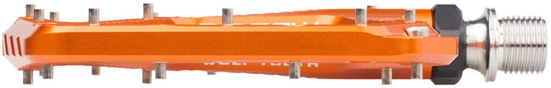 Load image into Gallery viewer, Wolf Tooth Ripsaw Aluminum Pedals - Platform, Aluminum, 9/16", Black, Orange
