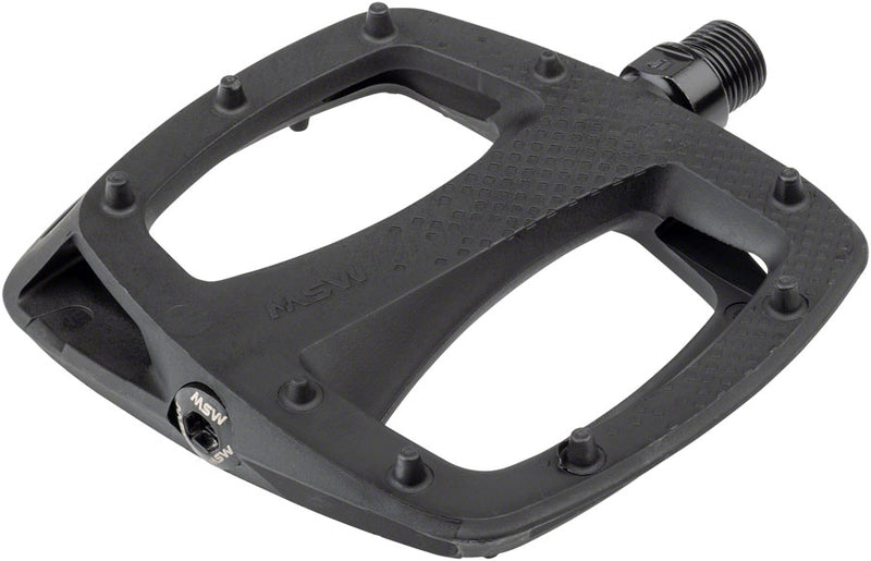 Load image into Gallery viewer, MSW Thump Pedals - Platform, Composite, 9/16", Black