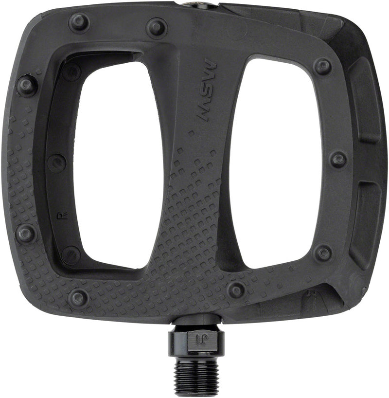 Load image into Gallery viewer, MSW Thump Pedals - Platform, Composite, 9/16", Black