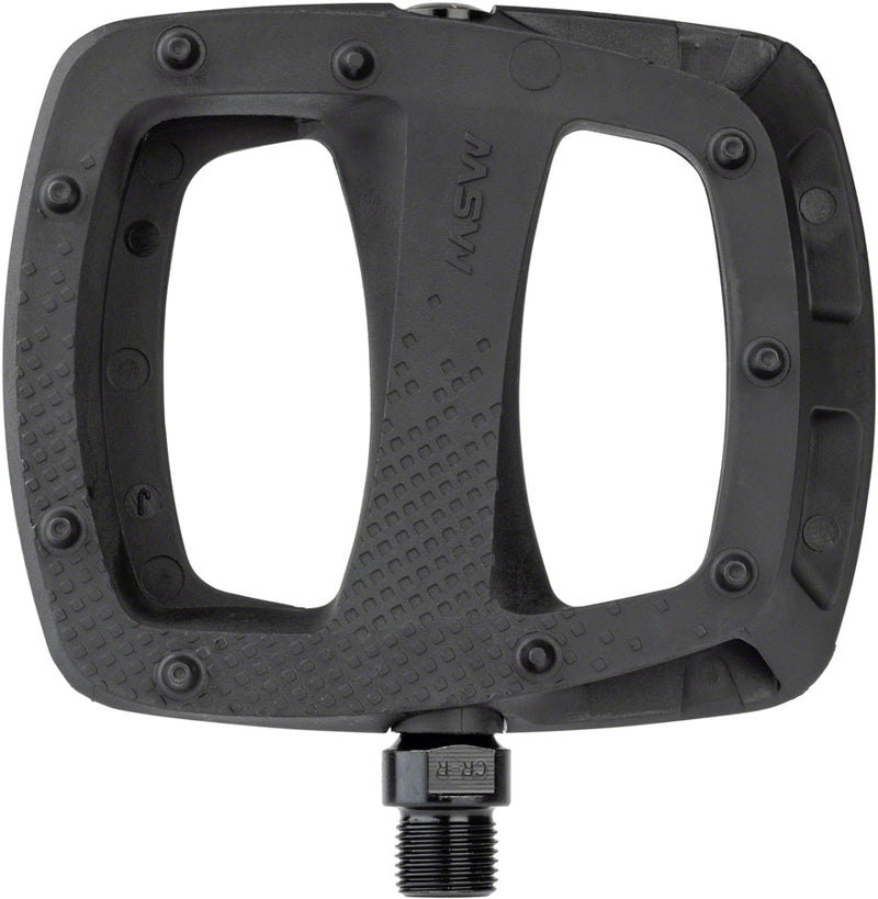 Load image into Gallery viewer, MSW Thump Pedals - Platform, Composite, 9/16", Black