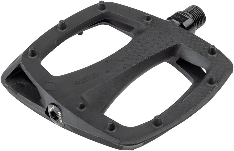 Load image into Gallery viewer, MSW Thump Pedals - Platform, Composite, 9/16", Black