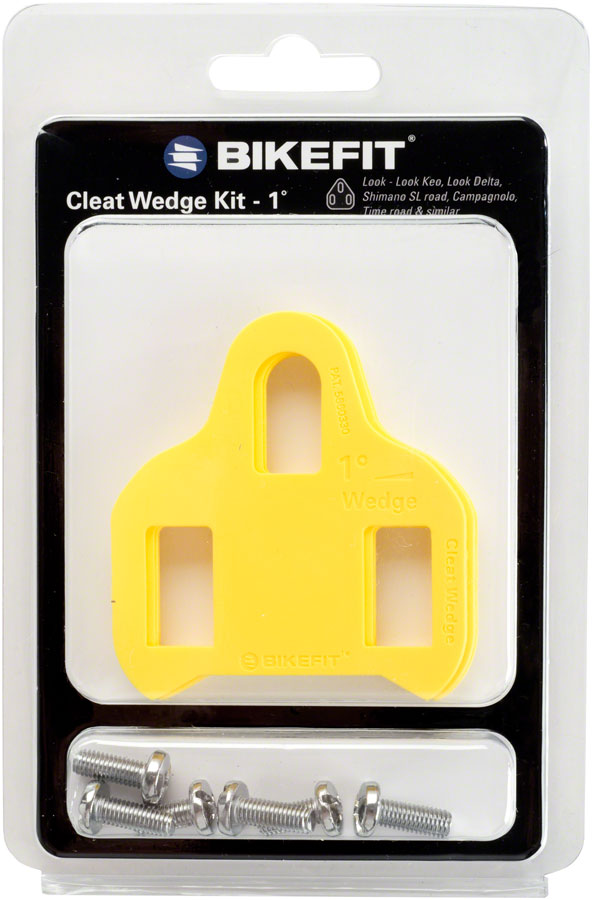 Load image into Gallery viewer, BikeFit Cleat Wedge - Look/Shimano Compatible, 3-Hole, 1 Degree, 8-Pack