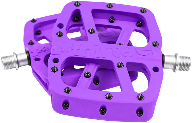 Load image into Gallery viewer, E*thirteen Base Platform Pedals, Composite Body - Eggplant