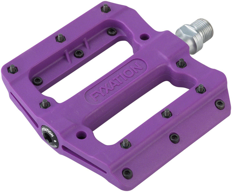 Load image into Gallery viewer, Fyxation Mesa MP Pedals - Platform, Composite/Plastic, 9/16", Purple