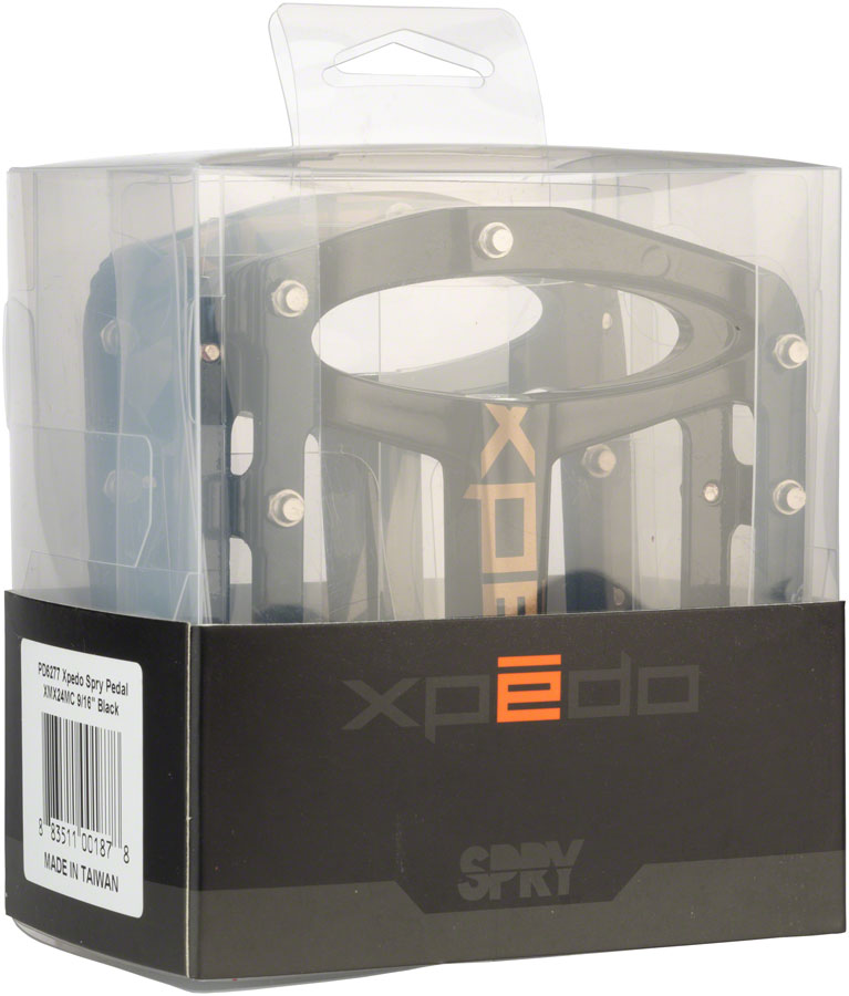 Load image into Gallery viewer, Xpedo SPRY platform pedals, black 9/16" Spindle