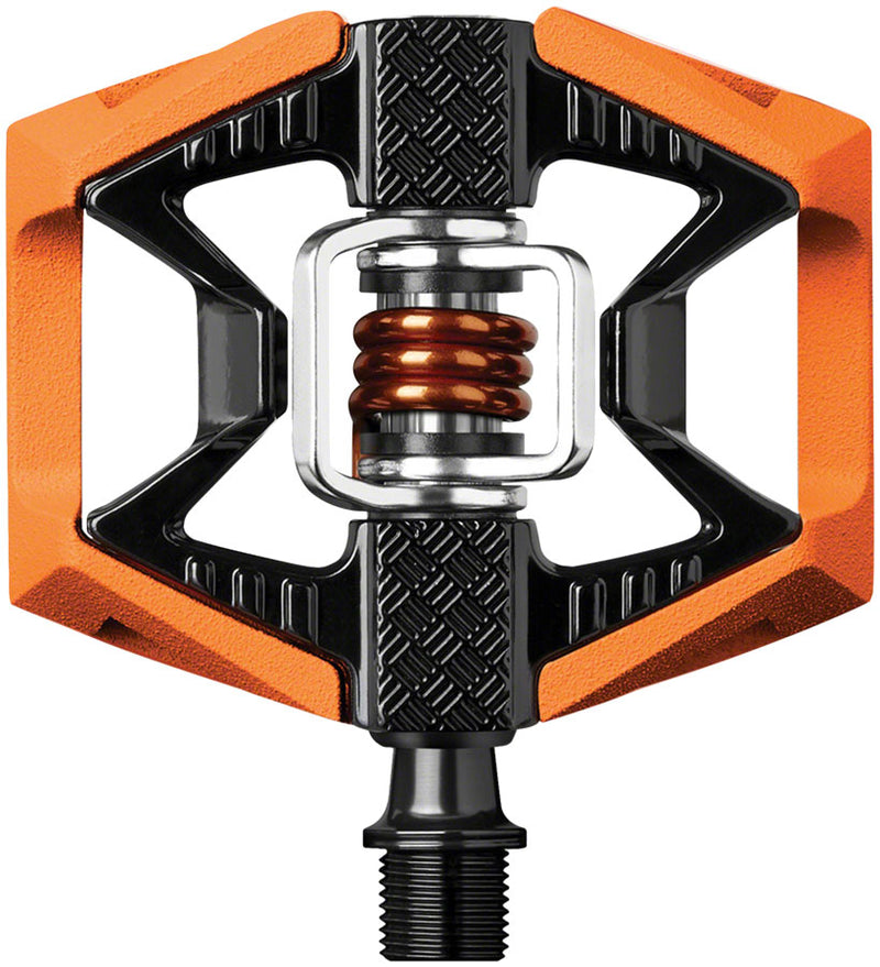 Load image into Gallery viewer, Crank Brothers Double Shot 2 hybrid pedals, orange/black