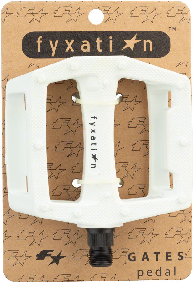 Load image into Gallery viewer, Fyxation Gates Pedals - Platform, Plastic, 9/16", White