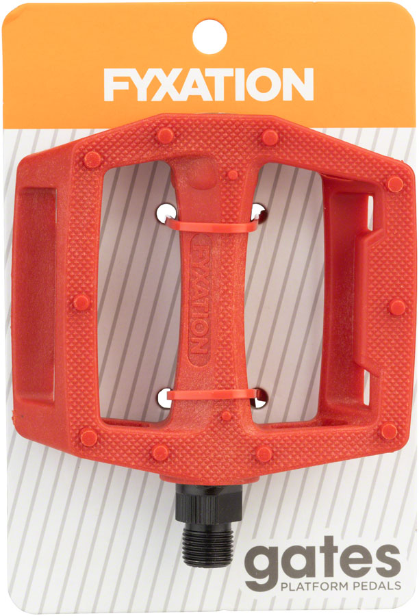Load image into Gallery viewer, Fyxation Gates Pedals - Platform, Composite/Plastic, 9/16", Red