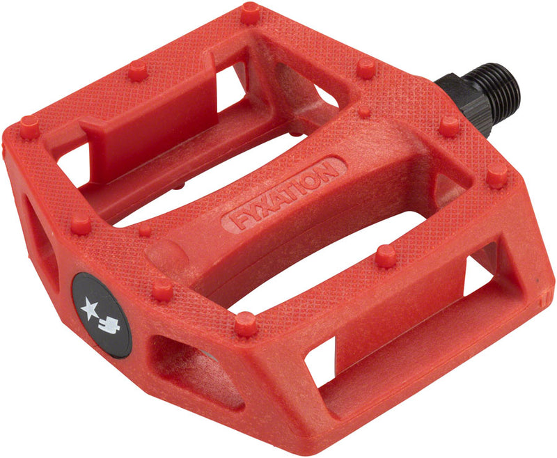Load image into Gallery viewer, Fyxation Gates Pedals - Platform, Composite/Plastic, 9/16", Red