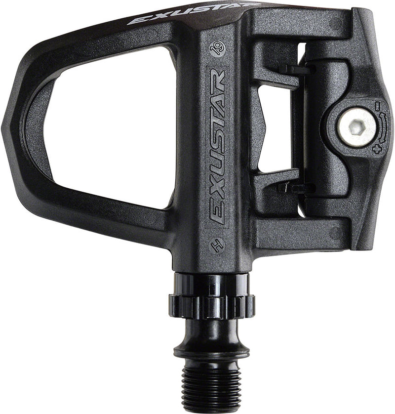 Load image into Gallery viewer, Exustar E-PR73ST Delta Style Pedals- Single Sided Clipless, Thermoplastic, 9/16", Black