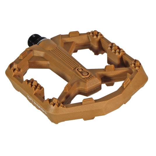 Crankbrothers Stamp 0 Large Platform Pedals, Brown