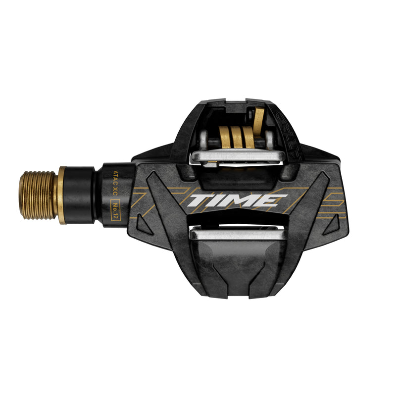 Load image into Gallery viewer, Time Sport XC 12 ATAC Carbon/Titanium Pedals, Carbon/Gold