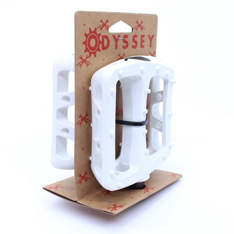 Load image into Gallery viewer, Odyssey Twisted PC Pedals - Platform, Composite/Plastic, 9/16", White
