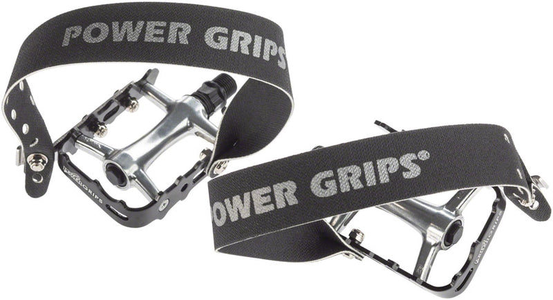 Load image into Gallery viewer, Power Grips High Performance Pedal Kit - Aluminum, 9/16", Black, XL