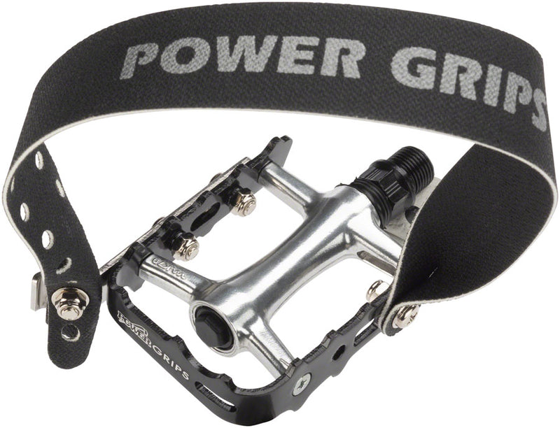 Load image into Gallery viewer, Power Grips High Performance Pedal Kit - Aluminum, 9/16", Black, XL