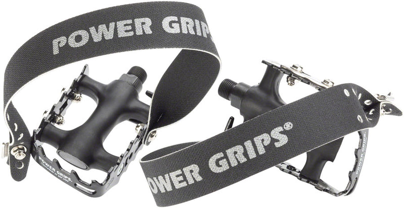 Load image into Gallery viewer, Power Grips Sport Pedal Kit - Plastic, 9/16", Black, XL