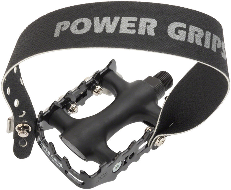 Load image into Gallery viewer, Power Grips Sport Pedal Kit - Plastic, 9/16", Black, XL