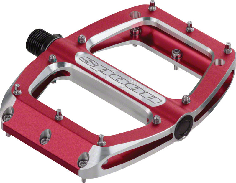 Load image into Gallery viewer, Spank Spoon Small (90mm) Pedals Red