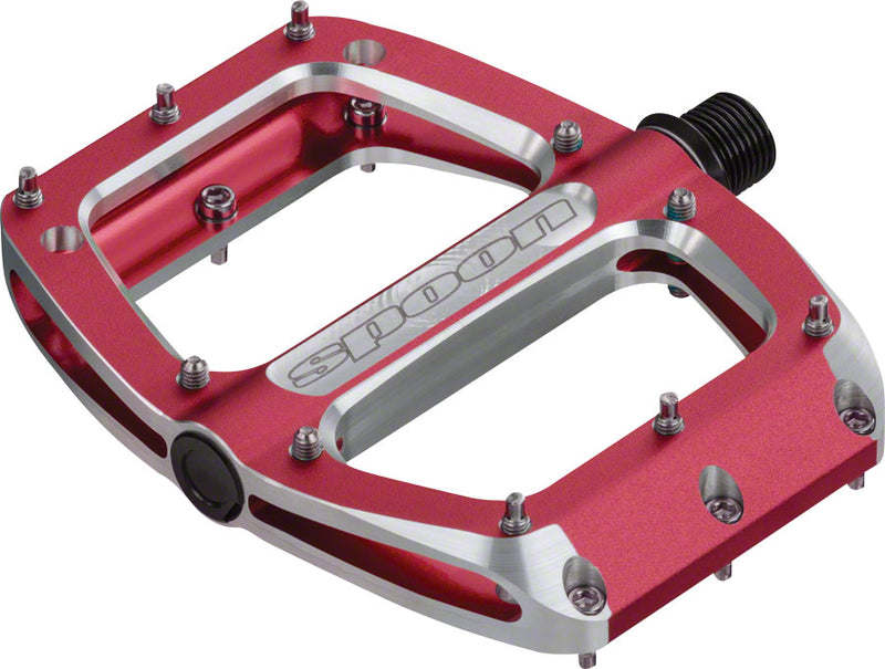 Load image into Gallery viewer, Spank Spoon Small (90mm) Pedals Red