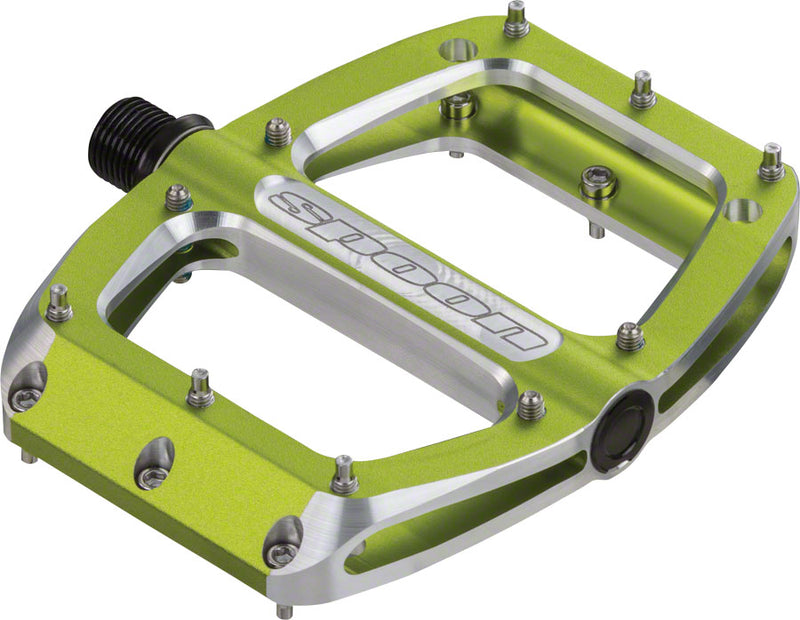 Load image into Gallery viewer, Spank Spoon Small (90mm) Pedals Green