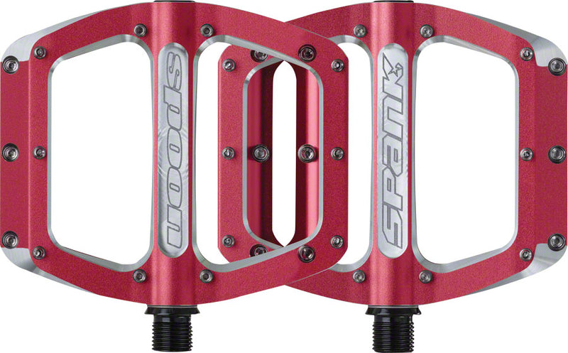 Load image into Gallery viewer, Spank Spoon Medium (100mm) Pedals Red
