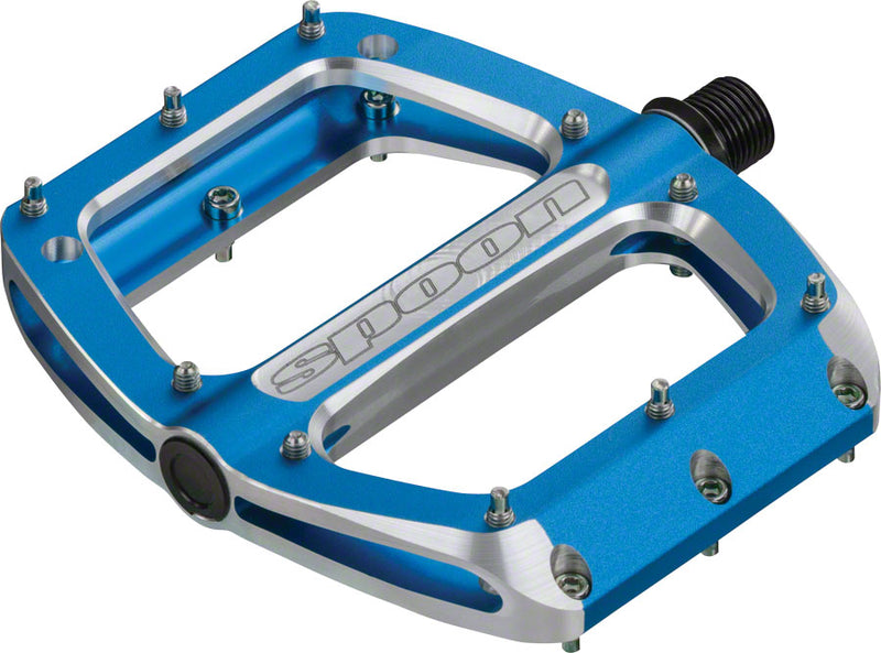 Load image into Gallery viewer, Spank Spoon Medium (100mm) Pedals Blue
