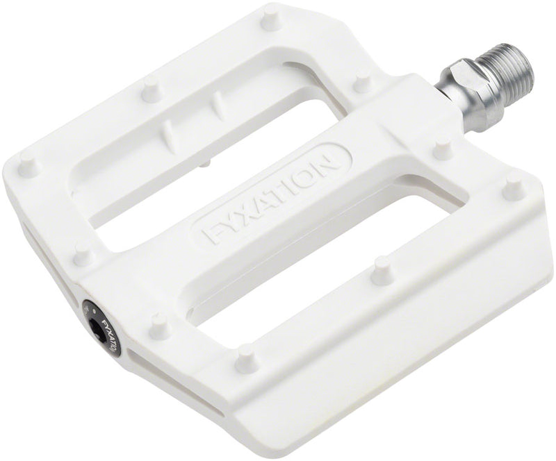 Load image into Gallery viewer, Fyxation Mesa nylon thin platform pedals, white