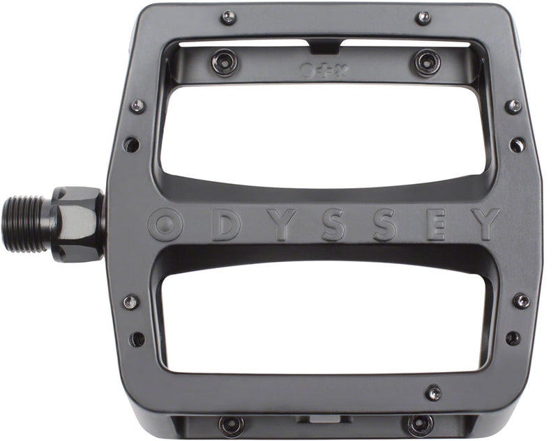 Load image into Gallery viewer, Odyssey Grandstand V2 Pedals - Platform, Aluminum, 9/16", Black