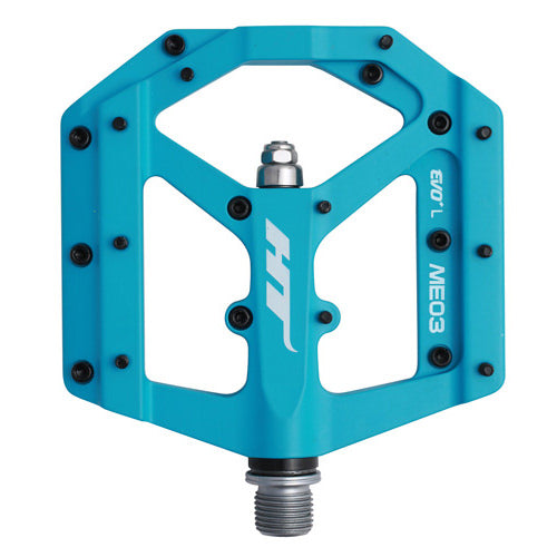 HT Pedals ME03 Evo platform pedals, CrMo - matte blue