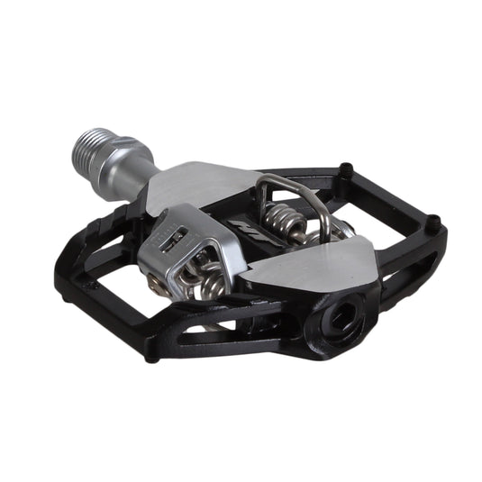 HT Pedals GT1 Clipless Platform Pedals, CrMo - Black/Silver