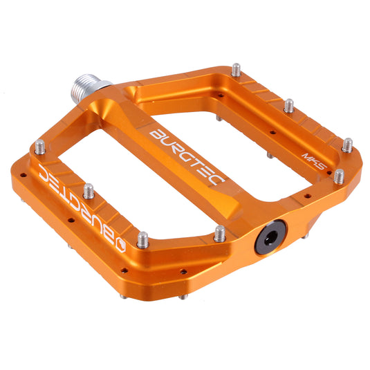 Burgtec Penthouse MK5 Pedals, CrMo - Iron Bro Orange