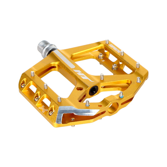 HT Pedals ANS10 Supreme Platform Pedals, CrMo - Gold