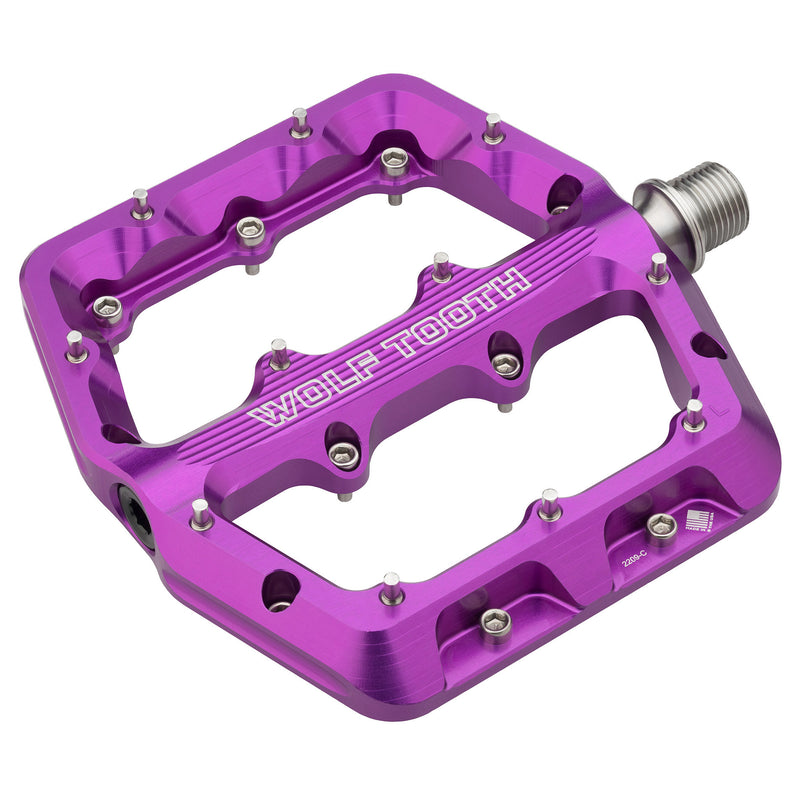 Load image into Gallery viewer, Wolf Tooth Components Waveform Platform Pedal, Large - Purple
