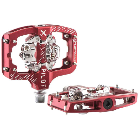 Chromag Pilot SPD Pedals, Red