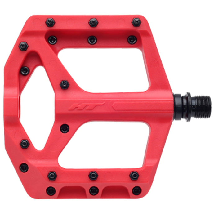 HT Pedals PA32A Platform Pedal, CrMo, Red