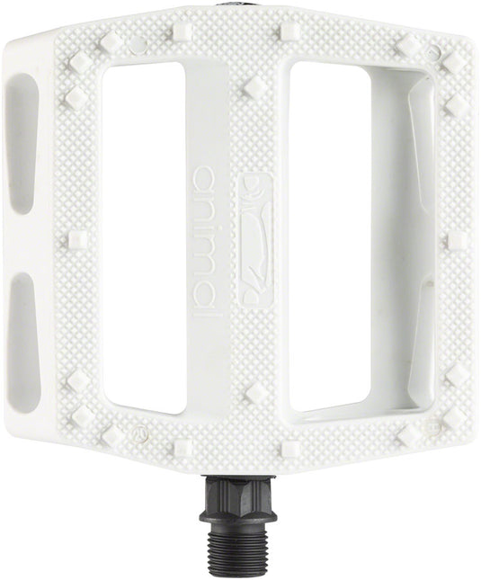 Animal Rat Trap Pedals - Platform, Composite/Plastic, 9/16", White