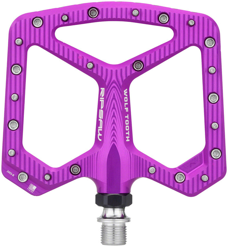 Load image into Gallery viewer, Wolf Tooth Components Ripsaw Platform Pedal - Ultraviolet Purple
