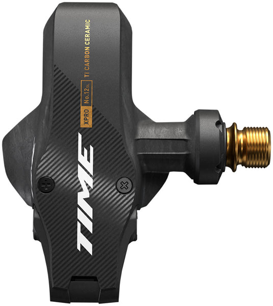 Time Sport XPRO 12SL Pedals, QF53 Crbn/Ti Ceramic, Crb/Gld