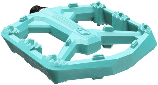 Crankbrothers Stamp 0 Large Platform Pedals, Turquoise