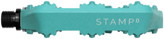 Crankbrothers Stamp 0 Large Platform Pedals, Turquoise