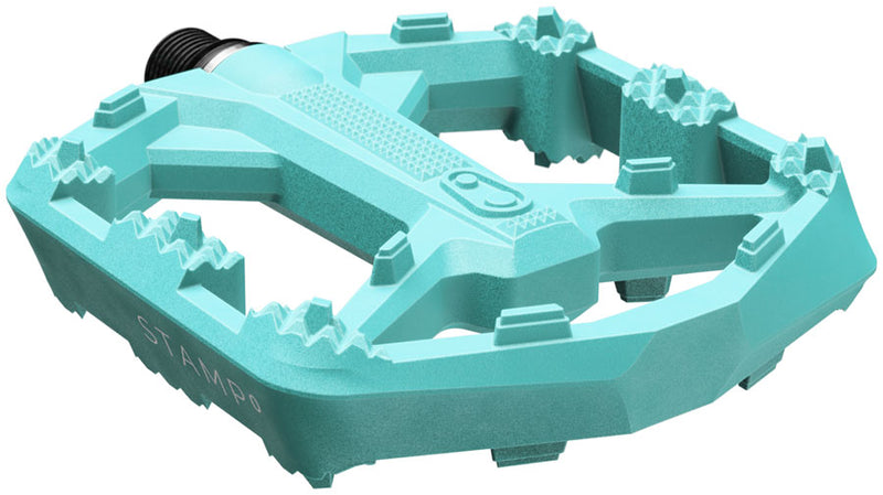 Load image into Gallery viewer, Crankbrothers Stamp 0 Small Platform Pedals, Turquoise
