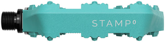 Crankbrothers Stamp 0 Small Platform Pedals, Turquoise