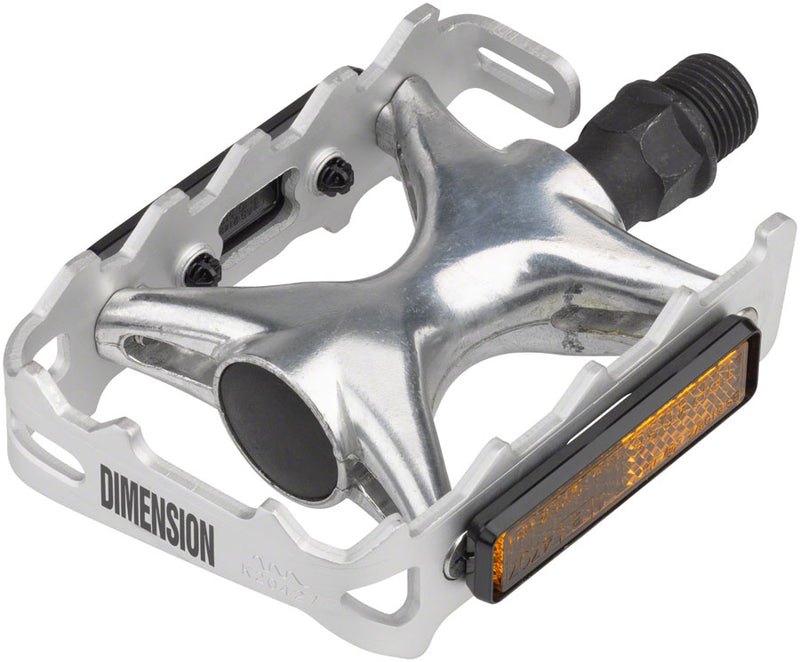 Load image into Gallery viewer, Dimension Mountain Compe Pedals - Platform, Aluminum, 9/16&quot;, Silver
